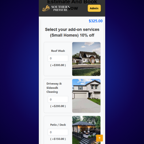 Pressure Washing Quote Software | Instant Pricing for House & Driveway Cleaning
