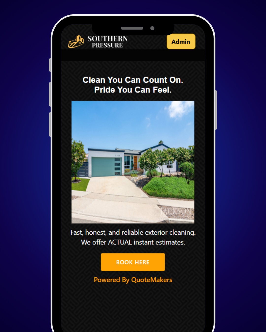 Custom website with your branding
